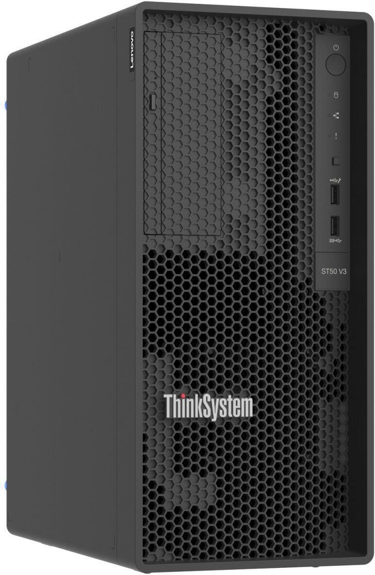 Lenovo ThinkSystem ST50 V3 Tower Server Intel Xeon E-2414 16 GB RAM 1,92 TB SSD Schwarz