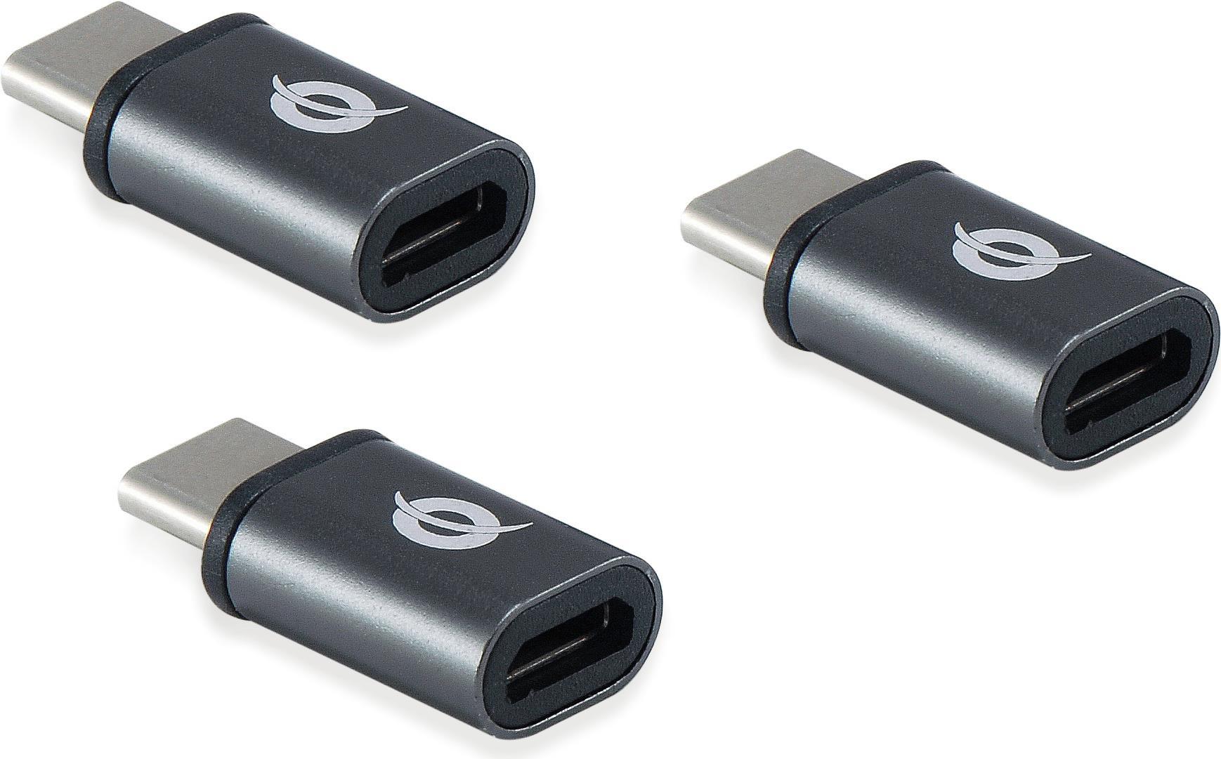 Conceptronic DONN05G Kabelschnittstellen-/Gender-Adapter USB 2.0 Type-C USB 2.0 Micro Schwarz (DONN05G)