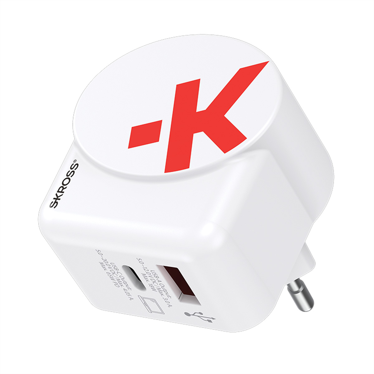 SKROSS Euro USB Charger AC65PD 65 W Weiß