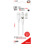 2GO 797317 USB Kabel 1 m USB B USB C/Micro-USB B/Lightning Weiß (797317)