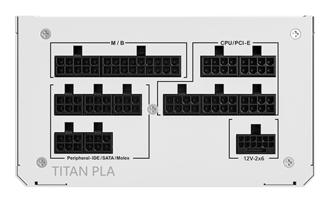 Montech Titan PLA 1200W ATX 3.1 80 PLUS Platinum vollmodular PCIe 5.1 Weiß