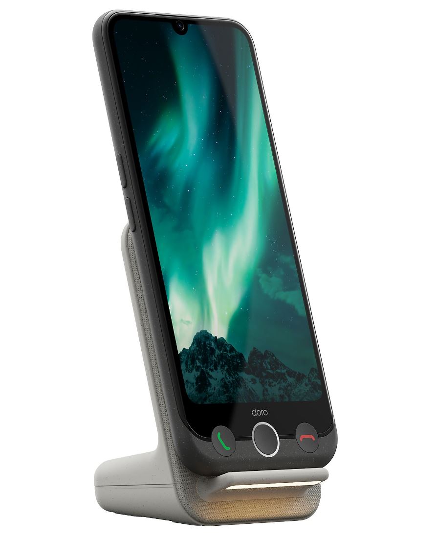 DORO Aurora A30 + Ladestation 128 GB Graphit Dual SIM [Energieklasse B] (380546)