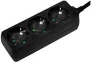 LogiLink LPS205B Steckdosenleiste 3fach schwarz (LPS205B)