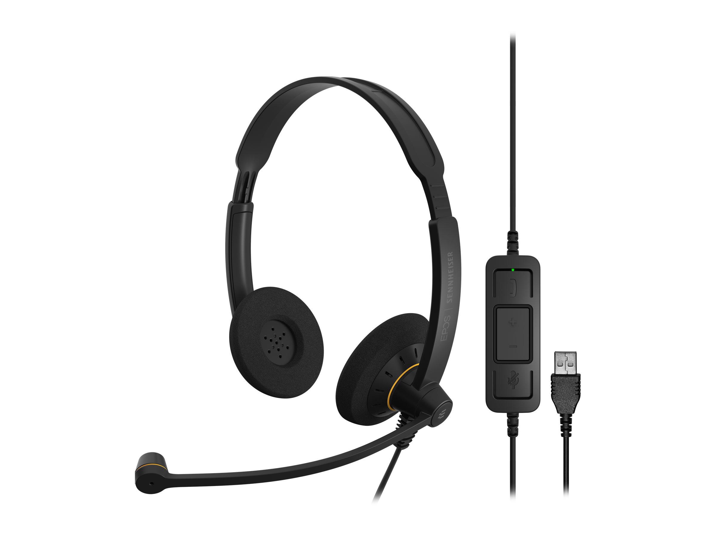 Sennheiser EPOS IMPACT SC 60 USB ML On-Ear Headset USB Schwarz, Orange