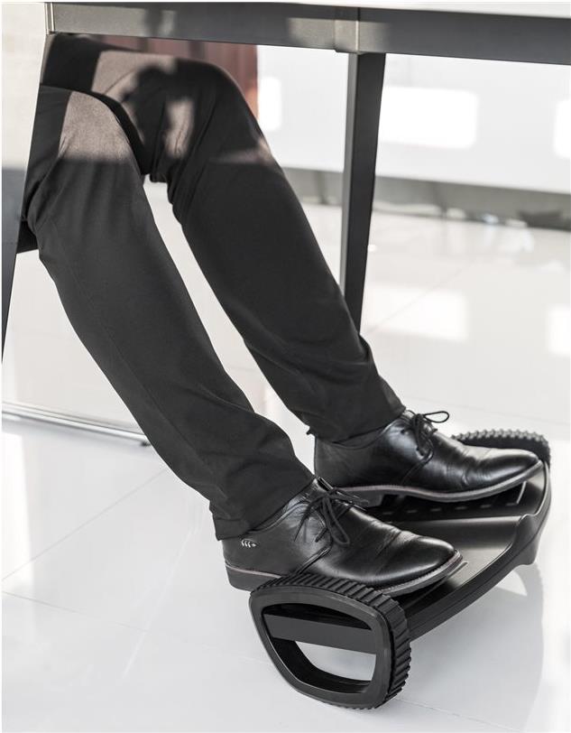 InLine Fußauflage 23175C ergonomisch bis 10 kg Schwarz