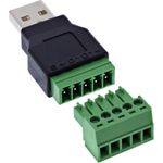 InLine USB-A Stecker auf Terminalblock (92504A)