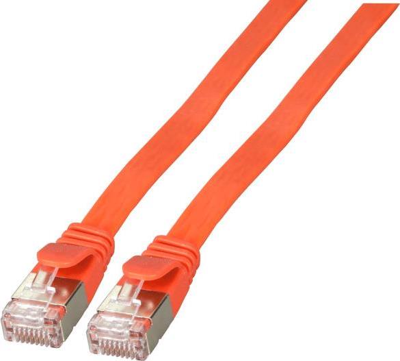 EFB-Elektronik RJ45 Flachpatchkabel Cat.6A U/FTP PVC rot 3m Hersteller: EFB Elektronik (K5545RT.3)