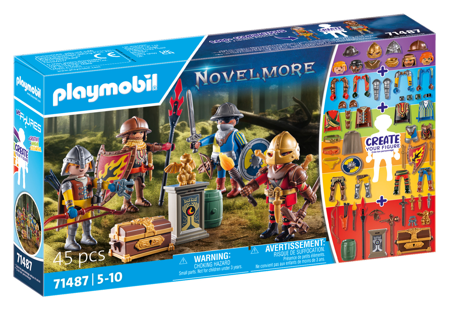 Playmobil Novelmore My Figures Ritter von Novelmore Spielzeug-Set 45 Teile Mehrfarbig