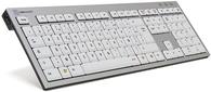 Logickeyboard SKB-AJPU-FR USB AZERTY Französisch Aluminium - Weiß Tastatur (SKB-AJPU-FR)