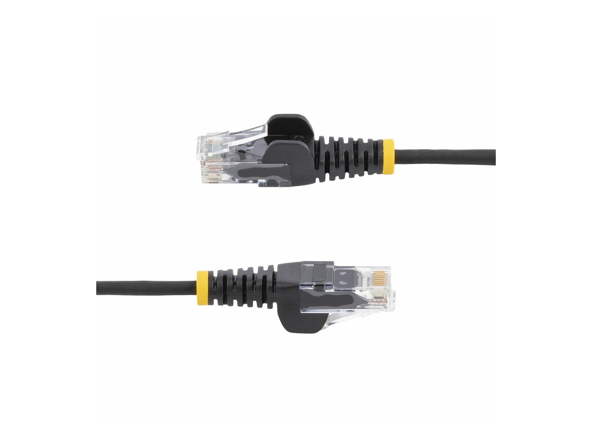 StarTech.com Slim CAT6 Ethernet-Kabel 10 m, Snagless, LSZH, 28 AWG, RJ-45 - Schwarz