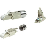 LogiLink MP0080 CAT.8.1 feldkonfektionierbarer RJ45 Stecker Drahtverbinder Grau (MP0080)
