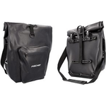FISCHER Fahrrad-Gepäckträgertasche Tour, schwarz wasserdichtes Marterial, mit geschweißten Nähten, mit - 1 Stück (50649)