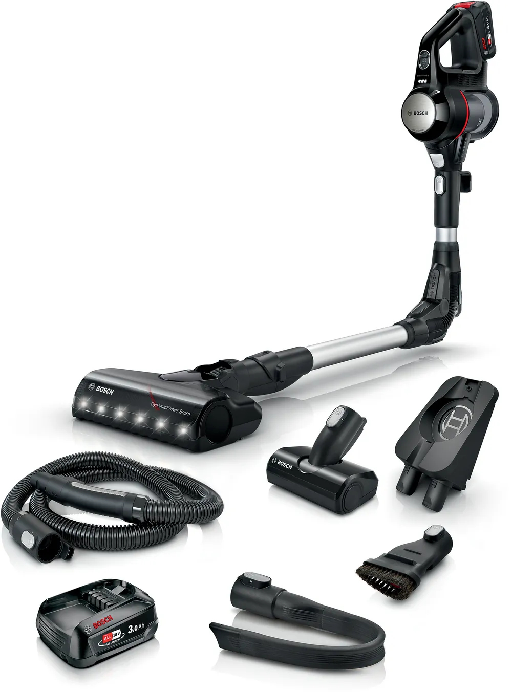 Bosch Unlimited 7 BCS712E Stabstaubsauger Akku Beutellos Schwarz