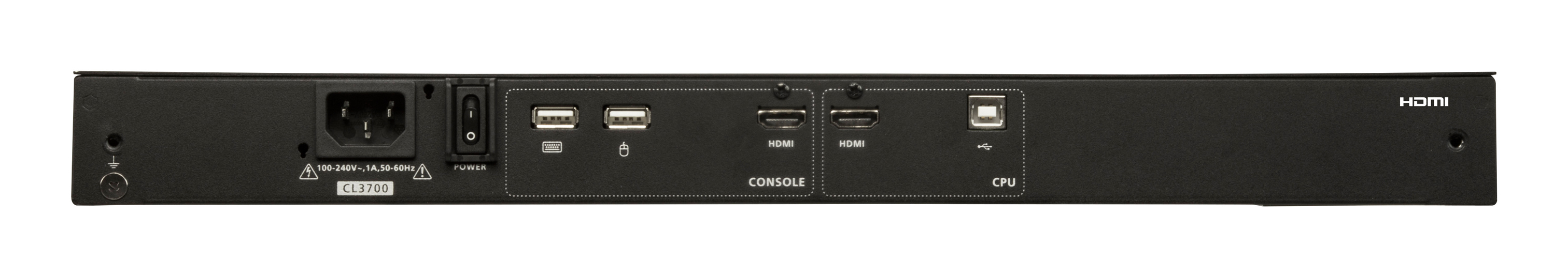ATEN CL3700NW KVM-Konsole 18,5" 1920 x 1080 HDMI USB Schwarz