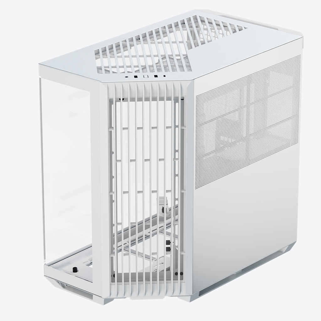 APNX V1 Midi-Tower ATX PC-Gehäuse Tempered Glass Weiß