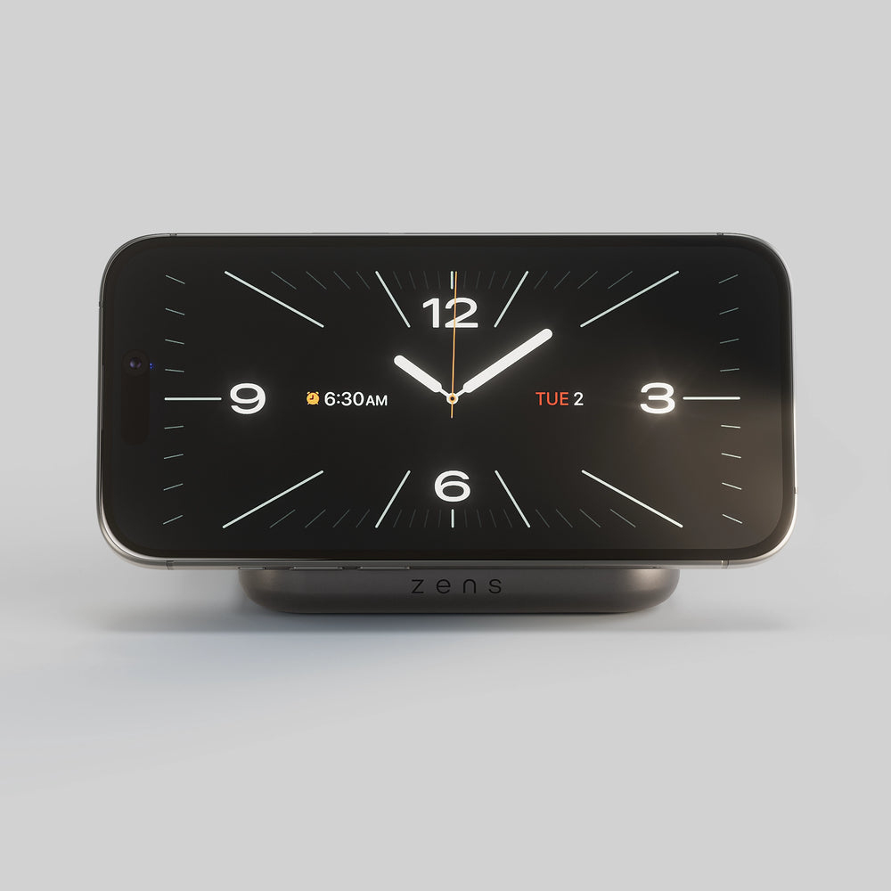 Zens Magnetic Nightstand Charger Kabelloses Laden USB Typ-C Schwarz
