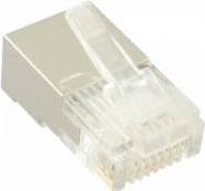 100er Pack Modularstecker 8P8C RJ45 zum Crimpen auf Rundkabel (73098T)