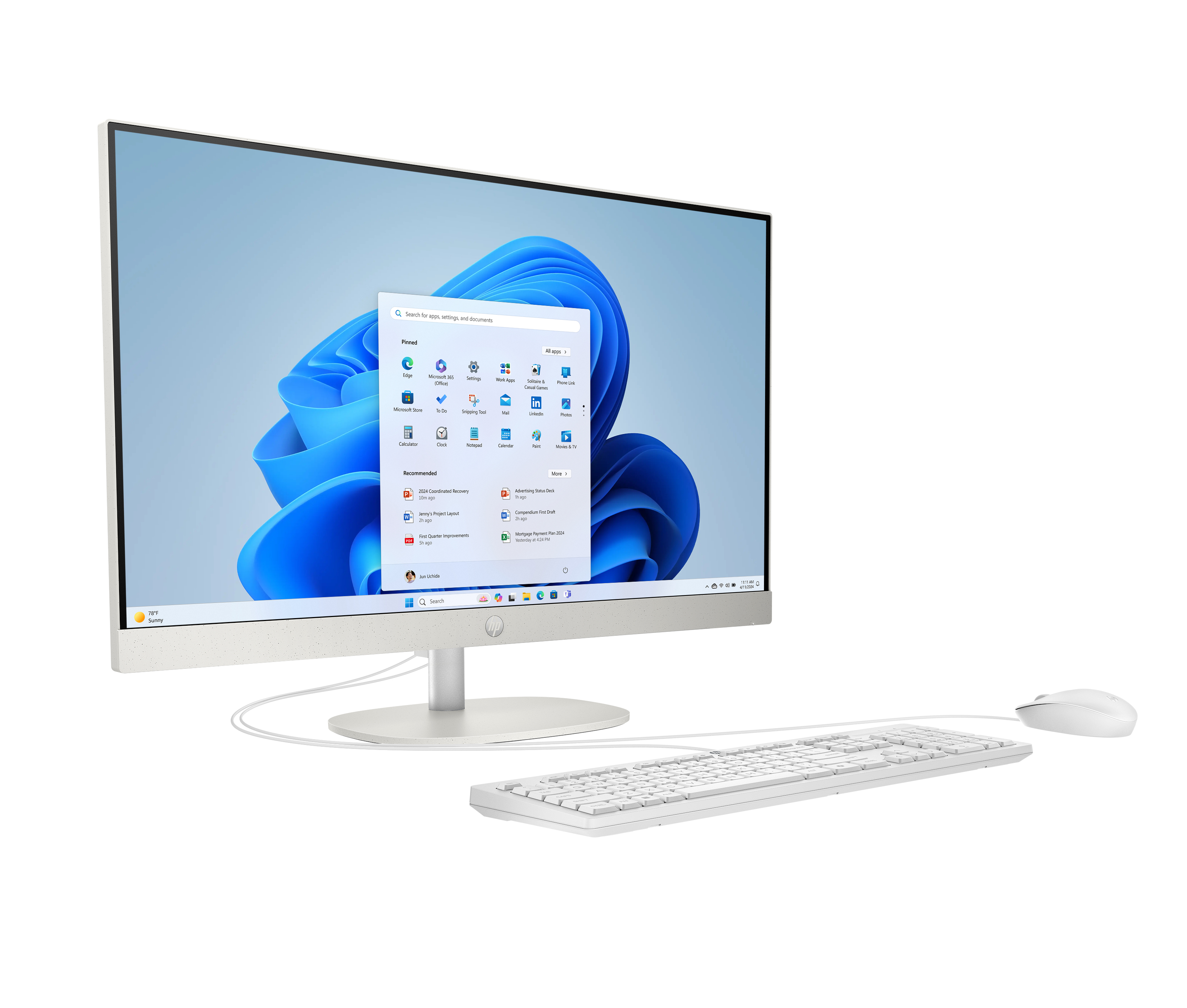 HP AI 27-cr2275ng 27" All-in-One PC Intel Core Ultra 7 255U 16 GB RAM 512 GB SSD Shell White