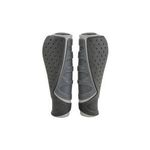 FISCHER Fahrrad-Lenkergriffe "Trio", grau/schwarz 3-Komponenten-Griff in ergonomischer From, weiche Mischung - 1 Stück (85776)