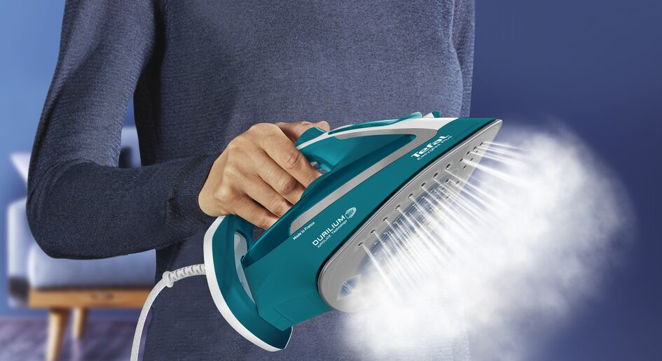 Tefal Easygliss II FV5737 Trocken- & Dampfbügeleisen 2500 W Türkis, Weiß