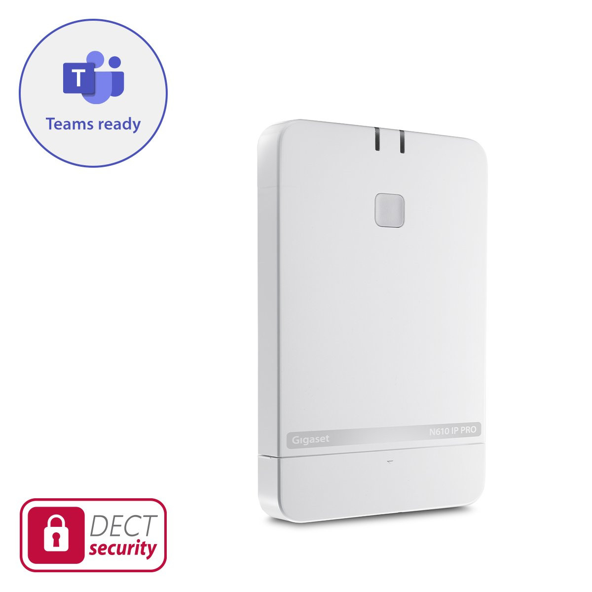 Gigaset N610 IP Pro DECT-Basisstation mit S700H Pro Mobilteil Weiß