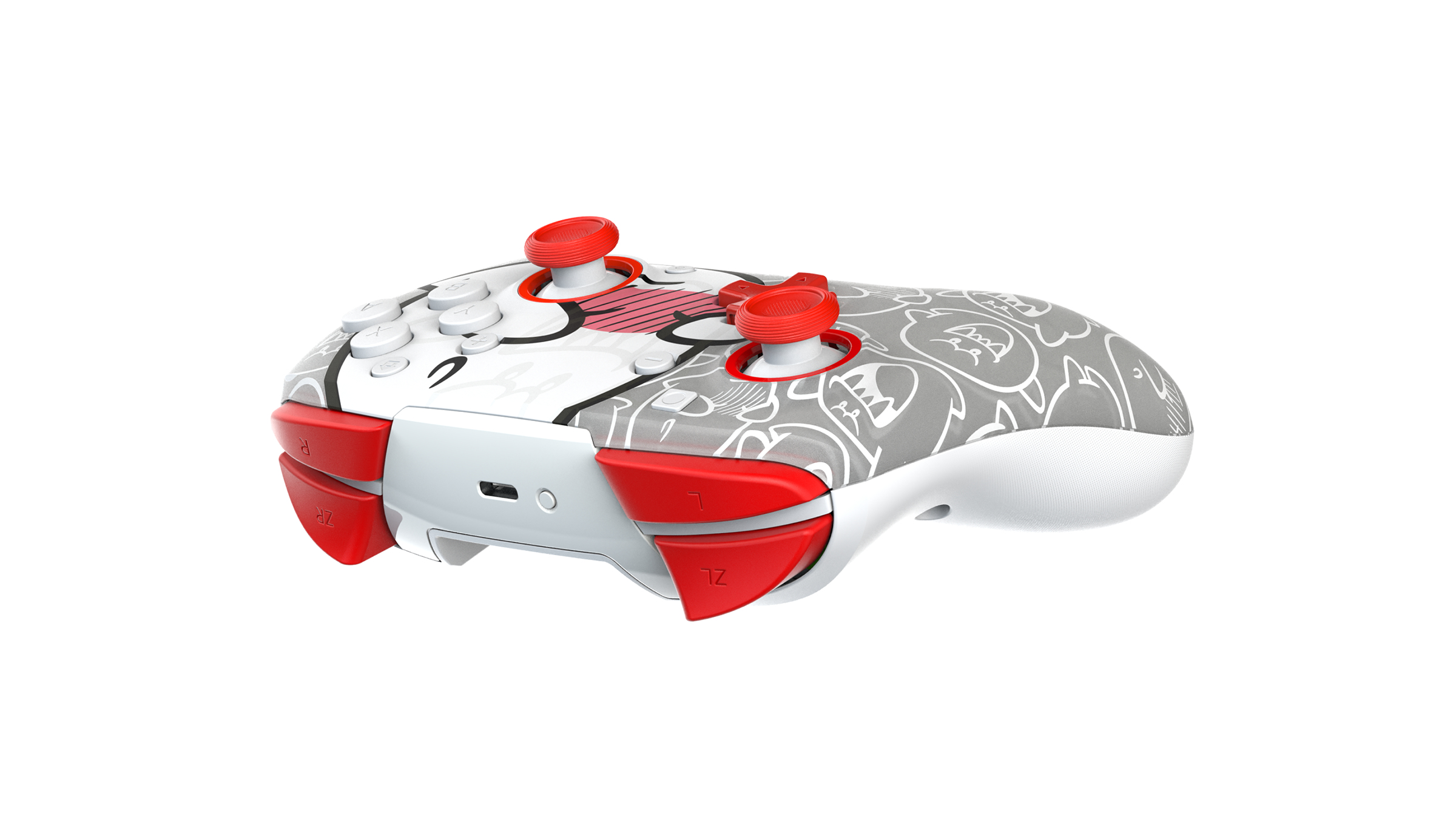 PDP Rematch Wireless BooHoo Glow Gaming-Controller Schwarz