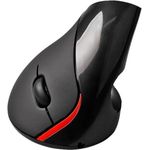 Ergonomische vertikale Maus, für Rechtshänder, wireless, schwarz verhindert unnatürliches Drehen des Armes, verhindert RSI-Syndrom (225125)