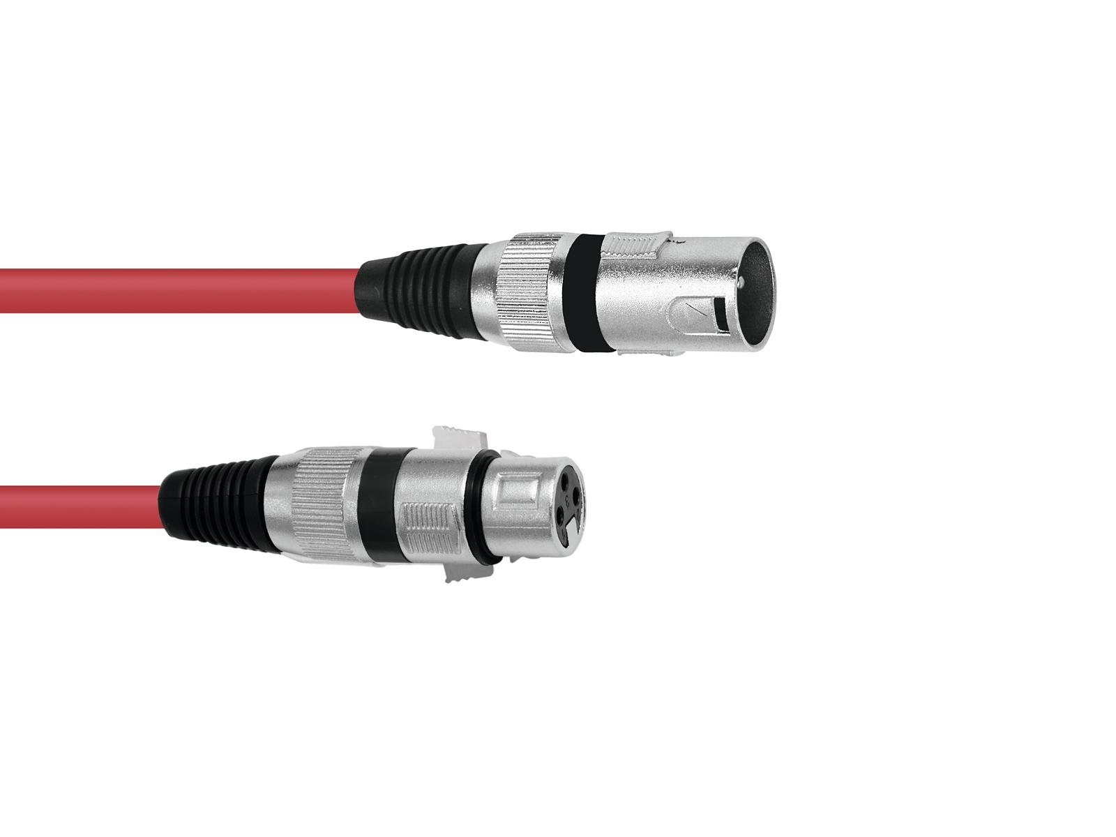 Omnitronic 30220903 XLR-Kabel 3 m Rot