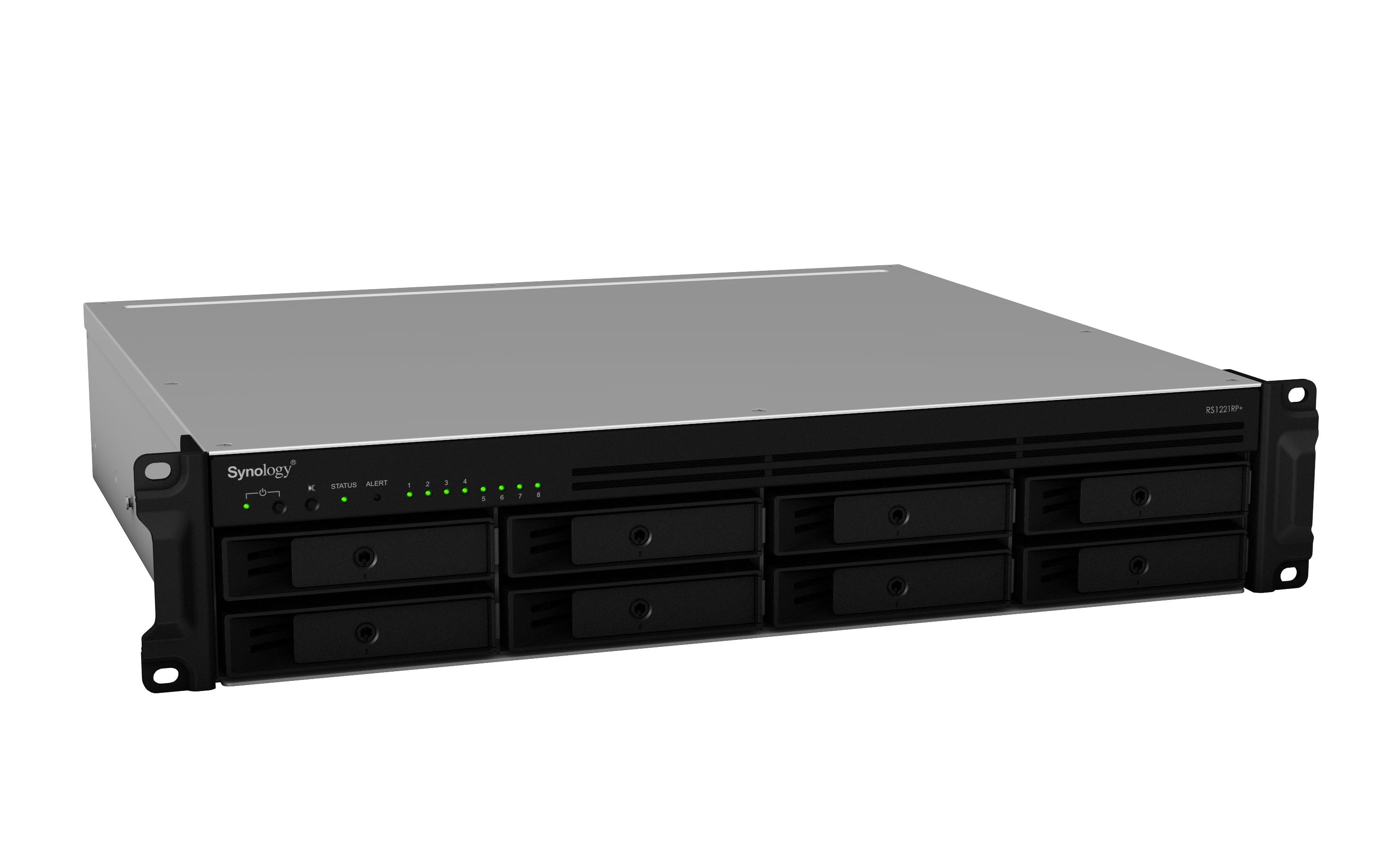 Synology RackStation RS1221RP+ NAS-Server 8 Schächte 2U 4 GB RAM Schwarz