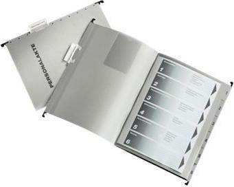 15 LEITZ Personalmappen Personalakte grau (300410085)