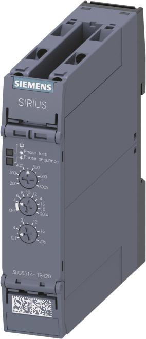 Siemens Netzüberwach-3UG5514-1BR20ungsrelais analog Phasenausfall (3UG55141BR20)