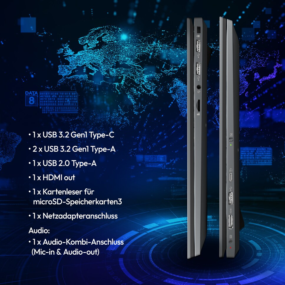 Medion E15443 15,6" Intel Core Ultra 5 16 GB RAM 512 GB SSD Grau