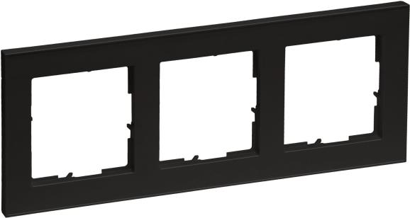 Legrand SEANO+3-fach Rahmen in765383der Farbausführung Schwarz (765383)