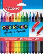 Maped Kombipackung Buntstifte INFINITY/Fasermaler COLOR'PEPS 27-teilig, farbig sortiert, im Kartonetui - 1 Stück (984744)