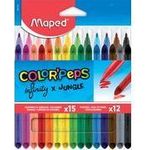 Maped Kombipackung Buntstifte INFINITY/Fasermaler COLOR'PEPS 27-teilig, farbig sortiert, im Kartonetui - 1 Stück (984744)
