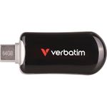 Verbatim PLECTRA USB-C FLASH DRIVE BLACK 64GB (30224)