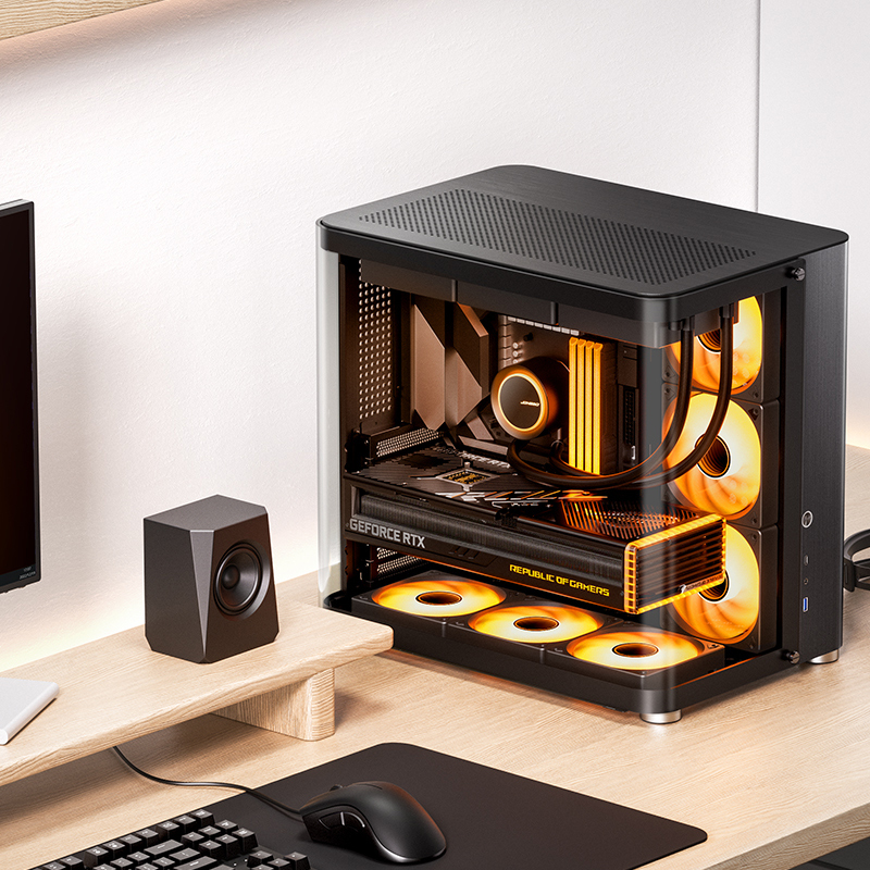 Jonsbo TK-2 2.0 Midi Tower Gehärtetes Glas ATX Schwarz