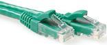 ACT Green 0.5 meter U/UTP CAT6 patch cable snagless with RJ45 connectors. Cat6 u/utp snagless gn 0.50m (IS8700)