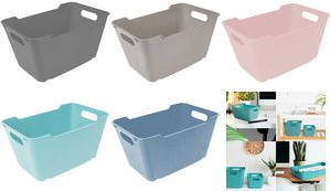 keeeper Aufbewahrungsbox "lotta", 6,0 Liter, nordic-blue dekorative Lifestyle-Box zur übersichtlichen Aufbewahrung - 1 Stück (1091168000000)