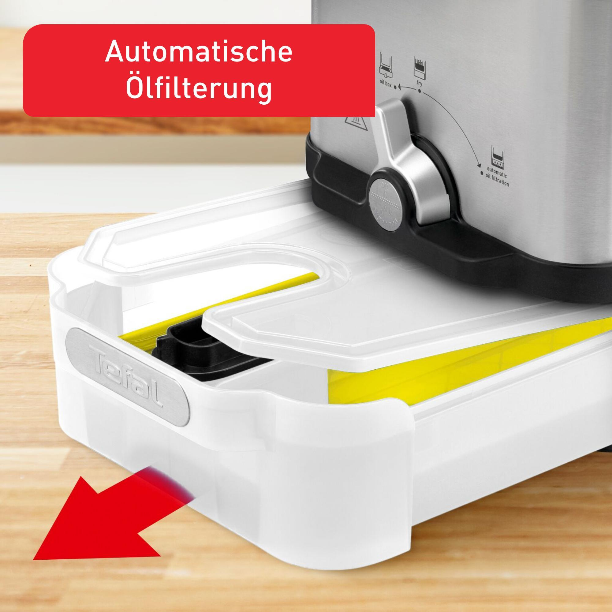 Tefal Oleoclean FR8041 Fritteuse 2300 W 3,5 l 1,2 kg Silber