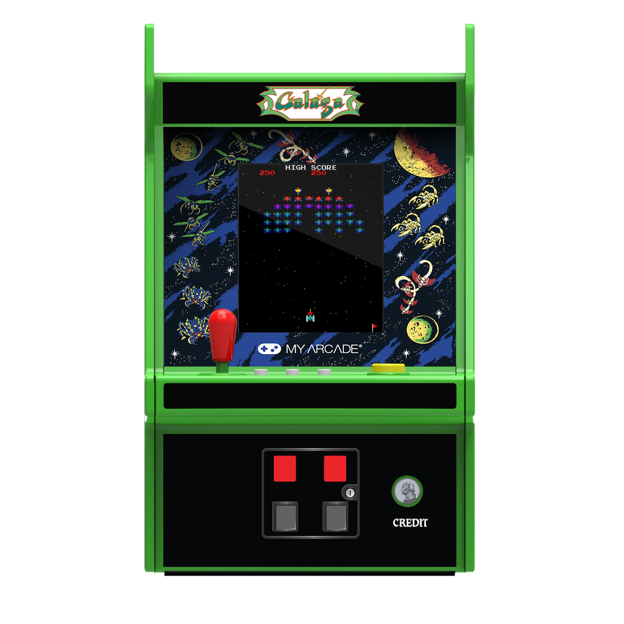 dreamGEAR My Arcade Micro Player Pro Galaga 2 in 1 Mehrfarbig