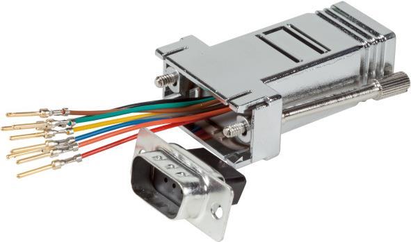 EFB-Elektronik Modular-Adapter D-Sub09 Buchse / RJ45 Buchse, metallisiertes Gehäuse Hersteller: EFB Elektronik (ETM23067)