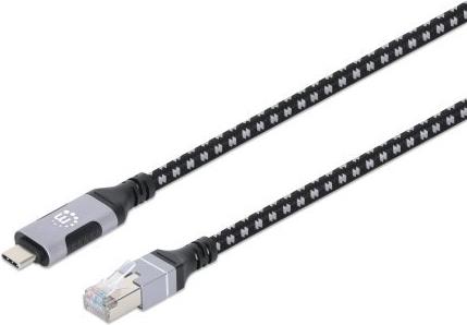 Manhattan USB-C auf Gigabit Ethernet-Netzwerkkabel 2m (394826)