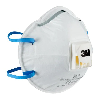3M Cool Flow 8822 FFP2 NR D Atemschutzmaske Halbmaske 5 St. Weiß