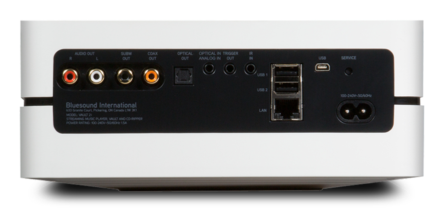 Bluesound Vault 2i Streaming Player 2 TB HDD Weiß