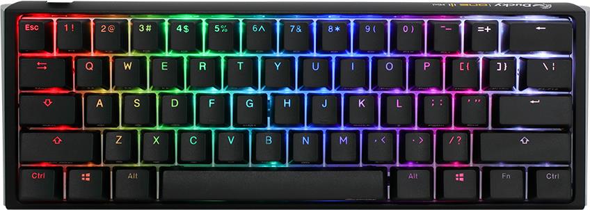 Ducky One 3 Classic Black/White Mini Gaming Tastatur, RGB LED - MX-Speed-Silver (DKON2161ST-PDEPDCLAWSC1)