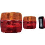 IWH Anhänger-Rückleuchte, 4-Kammer, ohne Leuchtmittel 12 Volt, Bremslicht, Blinker, Rücklicht, Kennzeichenbeleuch - 1 Stück (616111)