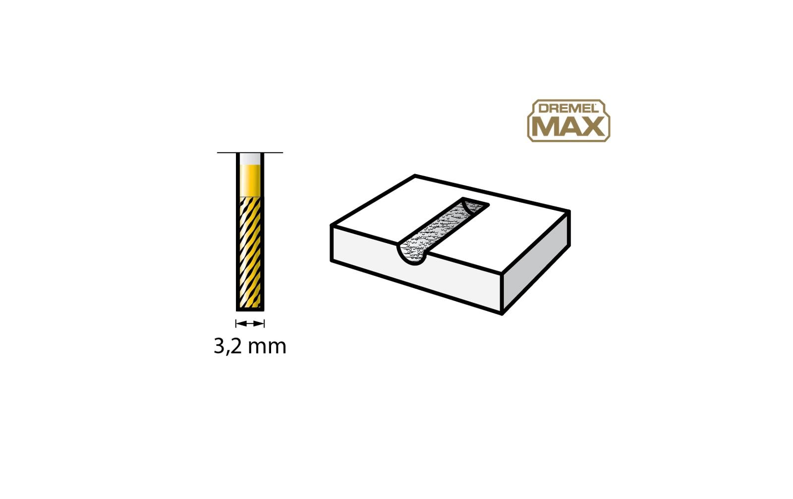 Dremel 9901DM Fräser 3.2 mm