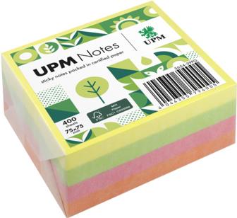 UPM Notes Haftnotiz 5654-39PG Brillant 75x75mm 400Bl. farbig (5654-39PG)
