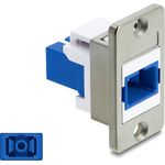 Delock Panel Mount SC Simplex Buchse zu silber blau (91095)